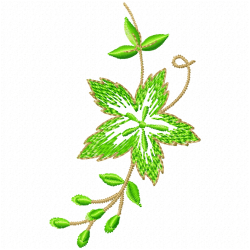 Flowers And Tree Embroidery Design 6